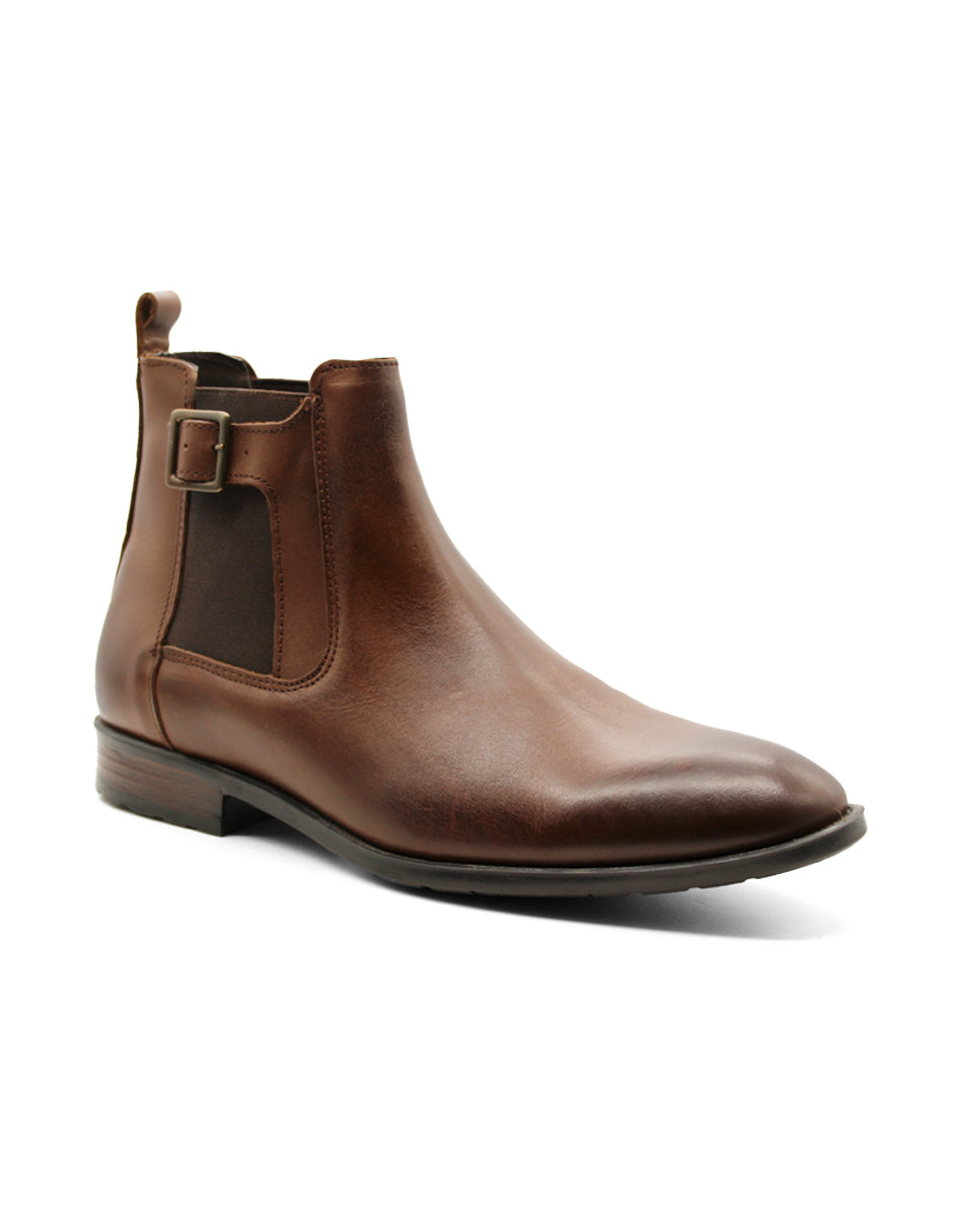 Botas Casuales Exterior Piel Color Café Para Hombre De RBCOLLECTION