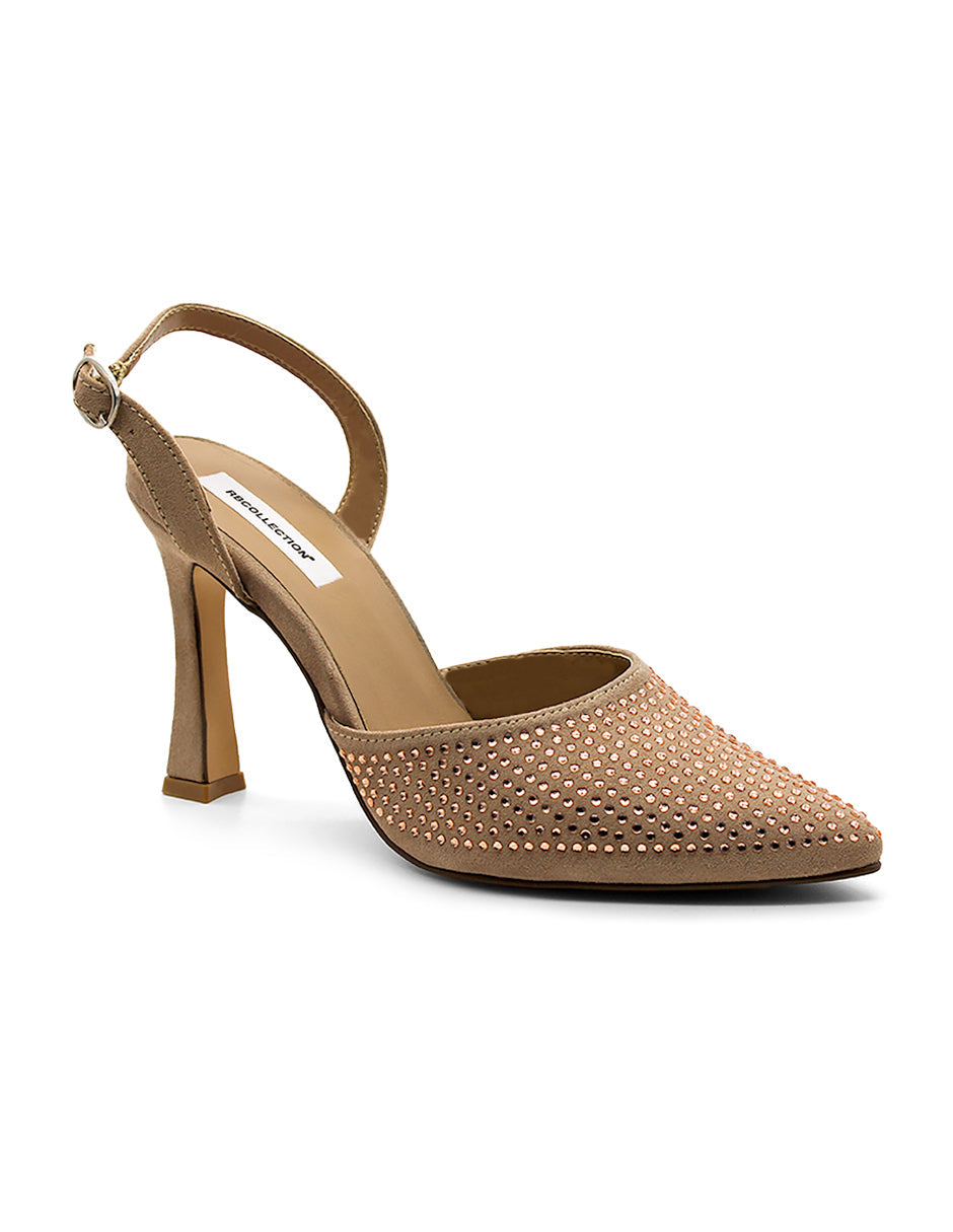 Zapatillas Exterior Textil Color Beige  Para Mujer De RBCOLLECTION