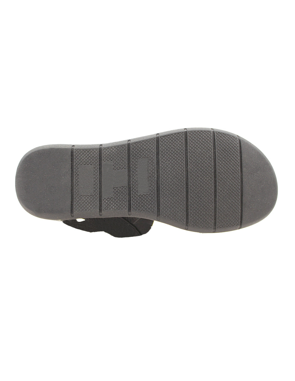 Sandalias de piso Exterior Textil Color Negro Para Mujer De RBCOLLECTION