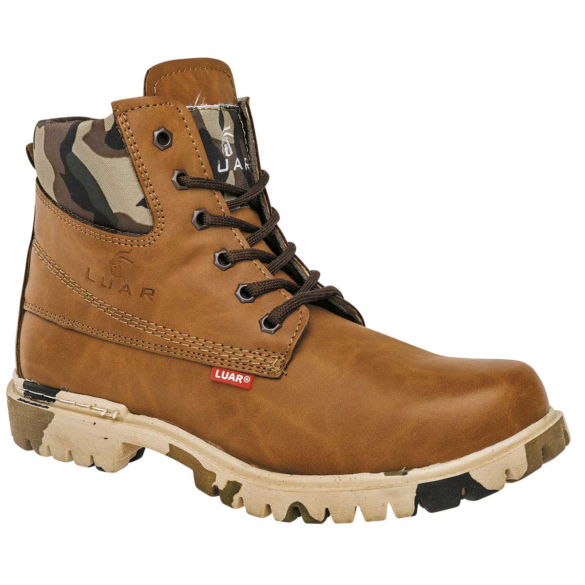 Botas casuales Exterior Sintético Color Camel Para Hombre De Capriural