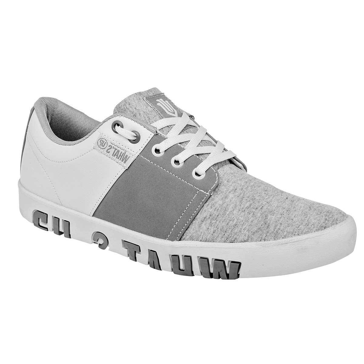 Con cordones Exterior Gamuza Sintetica Color Gris de What´s U?