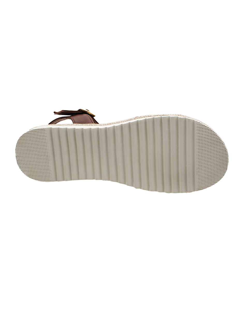 Sandalias de piso Exterior Sintético Color Café Para Mujer De RBCOLLECTION