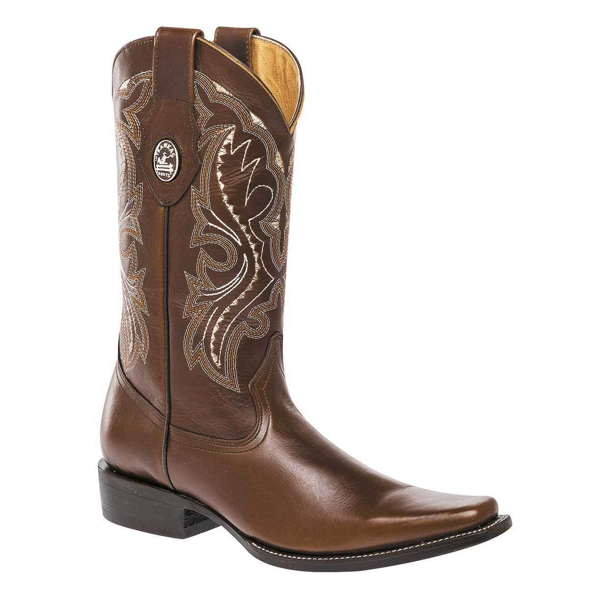 Botas western Exterior Piel Color Cafe de Trankas Boots