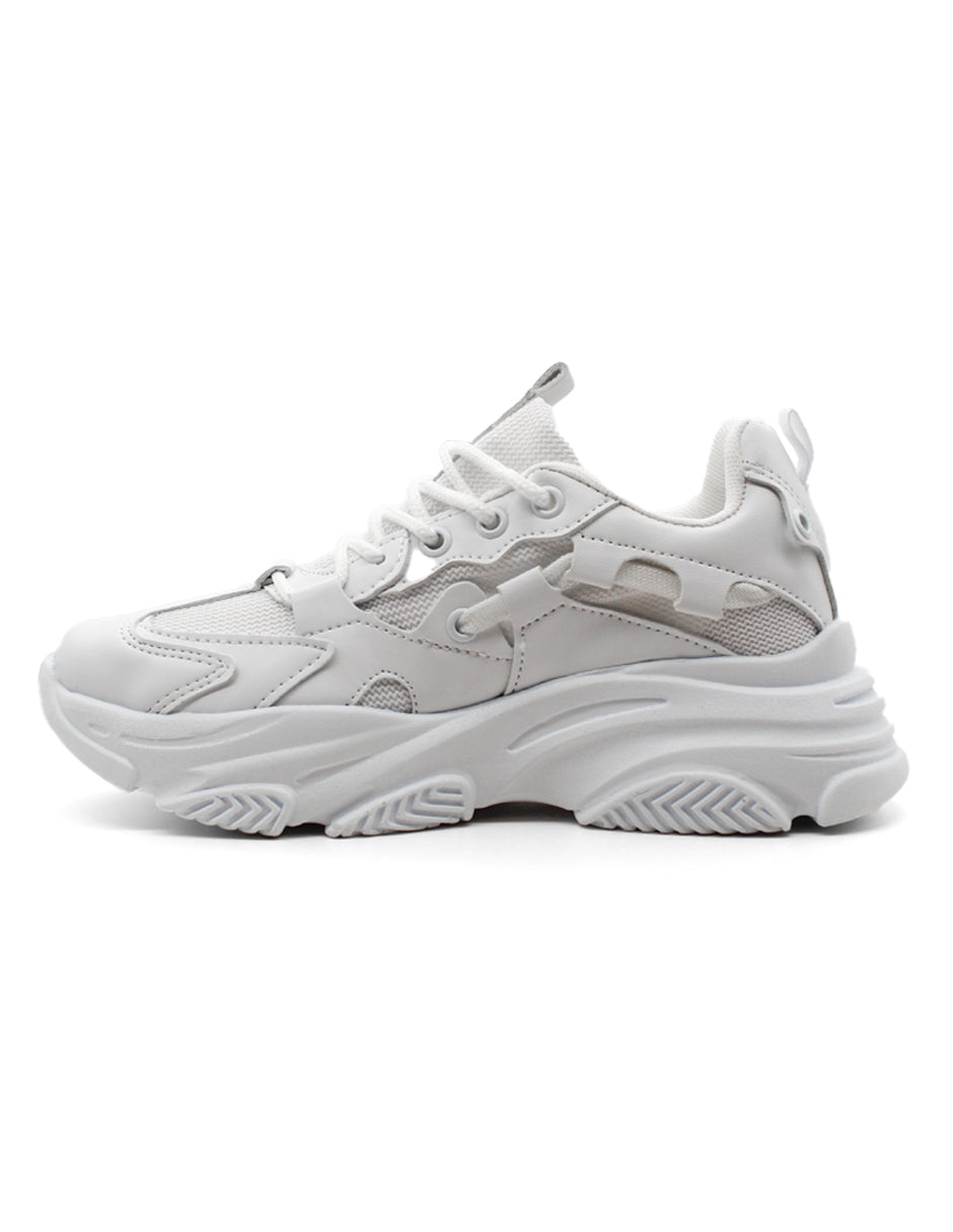 Tenis tipo deportivo Exterior Sintético Color Blanco Para Mujer De RBCOLLECTION