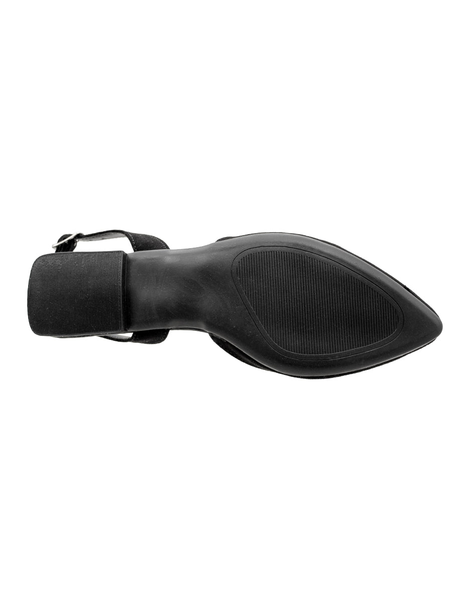 Flats puntales Exterior Textil Color Negro Para Mujer De RBCOLLECTION