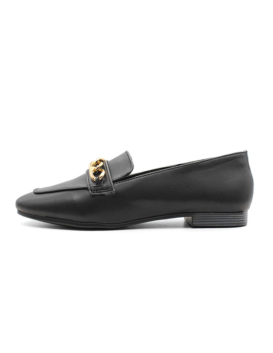 Mocasines Exterior Sintético Color Negro Para Mujer De RBCOLLECTION