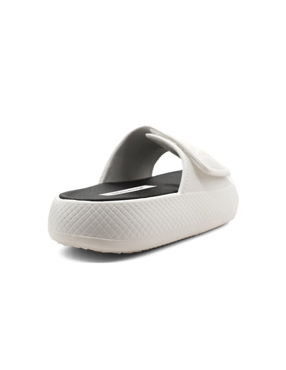 Sandalias de piso Exterior Sintético Color Blanco Para Mujer De RBCOLLECTION