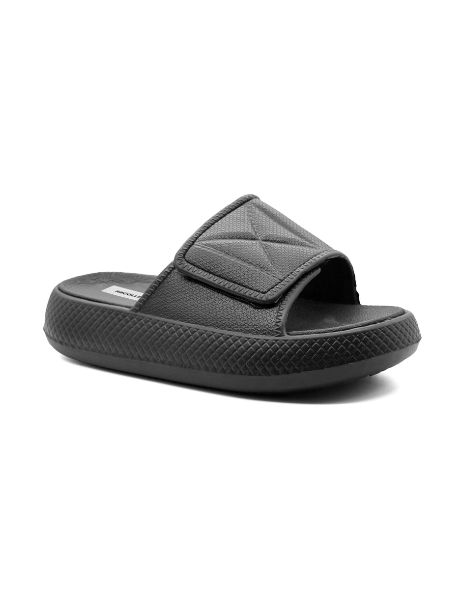 Sandalias de piso Exterior Sintético Color Negro Para Mujer De RBCOLLECTION