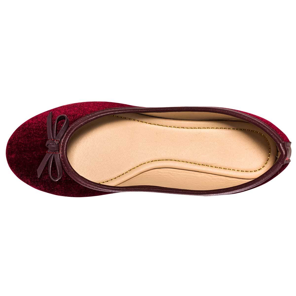 Flats clasicas Exterior Piel sintética Color Vino de Sexy Girl