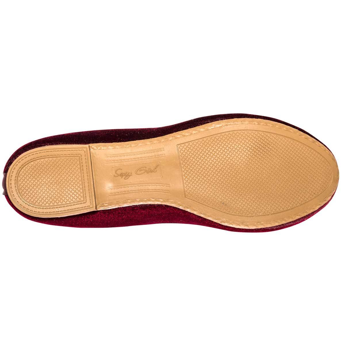 Flats clasicas Exterior Piel sintética Color Vino de Sexy Girl