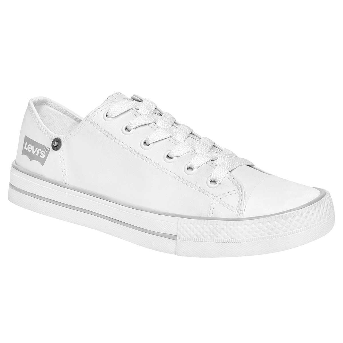 Tenis Con cordones Exterior Piel sintética Color Blanco Para Mujer De Levi's