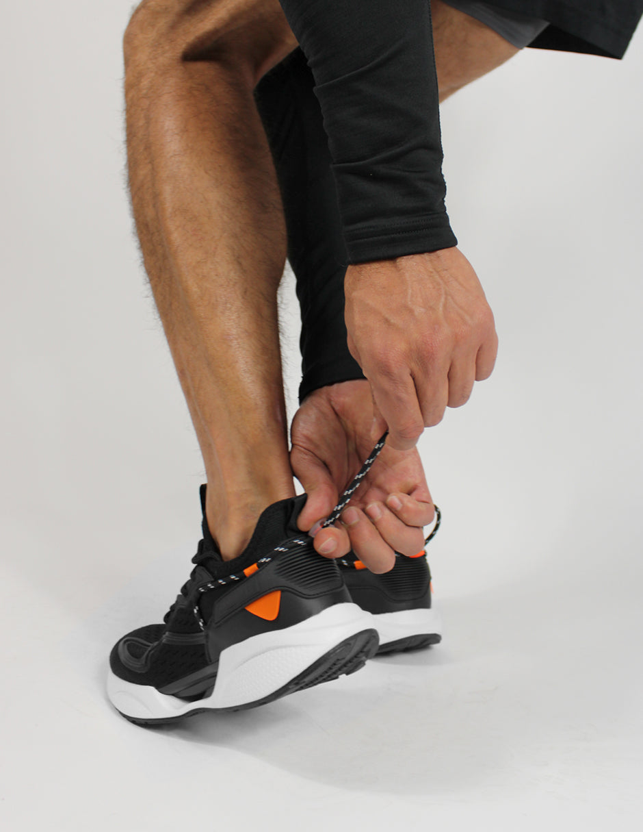 Tenis para correr Exterior Textil tejido en malla con tecnología KRONOS que permite mayor durabilidad, flexibilidad y resistencia Color Negro Para Hombre De RBCOLLECTION