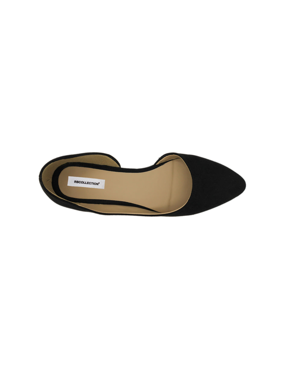 Flats puntales Color Negro Para Mujer De RBCOLLECTION