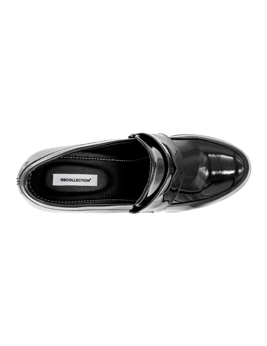 Mocasines Exterior Charol Color Negro Para Mujer De RBCOLLECTION