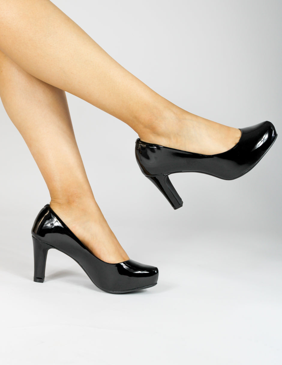 Zapatillas Exterior Charol Color Negro Para Mujer De RBCOLLECTION