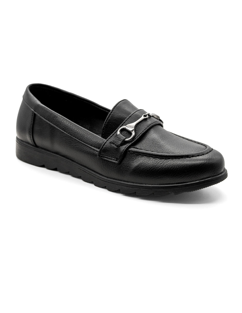 Mocasines Exterior Piel sintética Color Negro Para Mujer De RBCOLLECTION