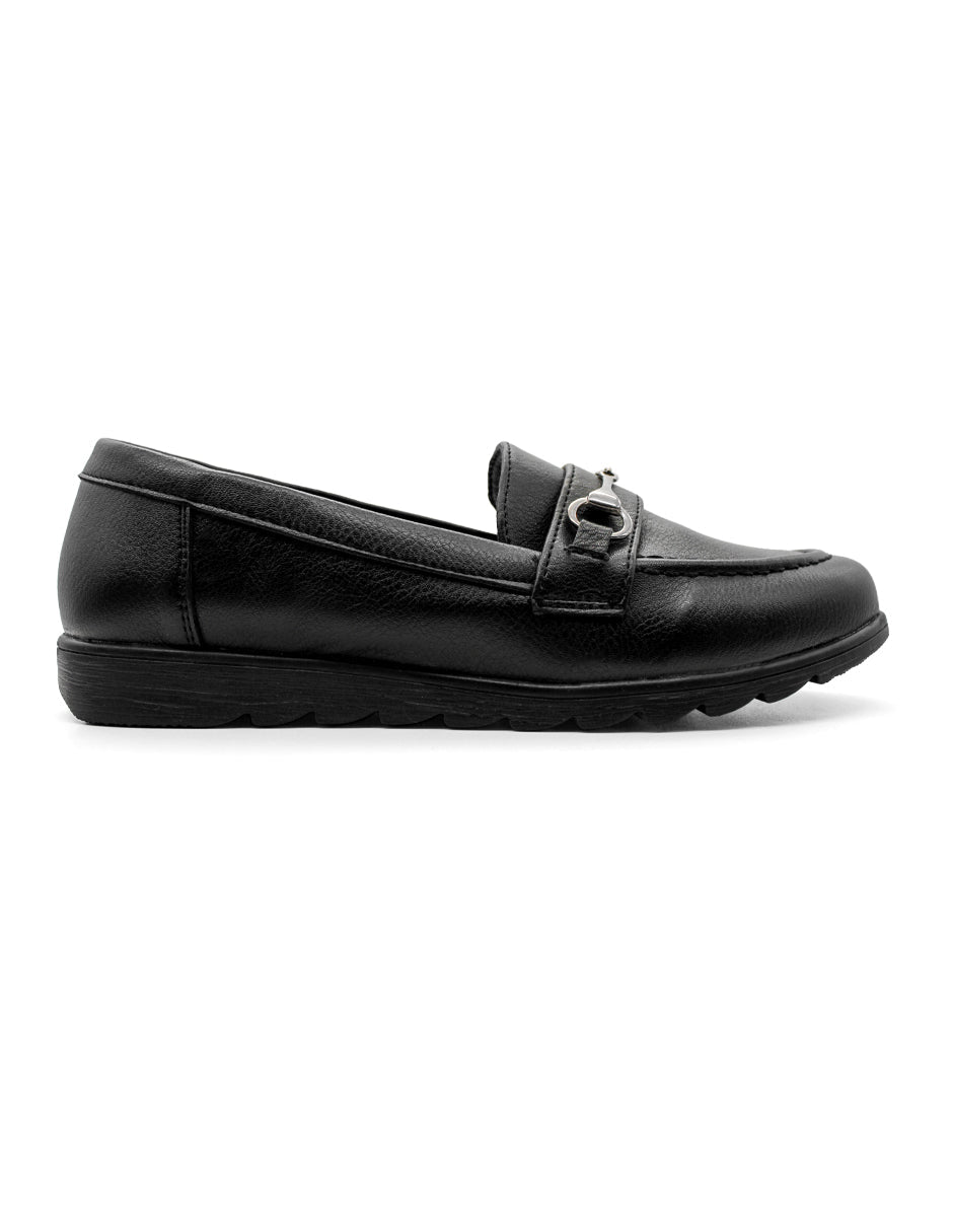 Mocasines Exterior Piel sintética Color Negro Para Mujer De RBCOLLECTION