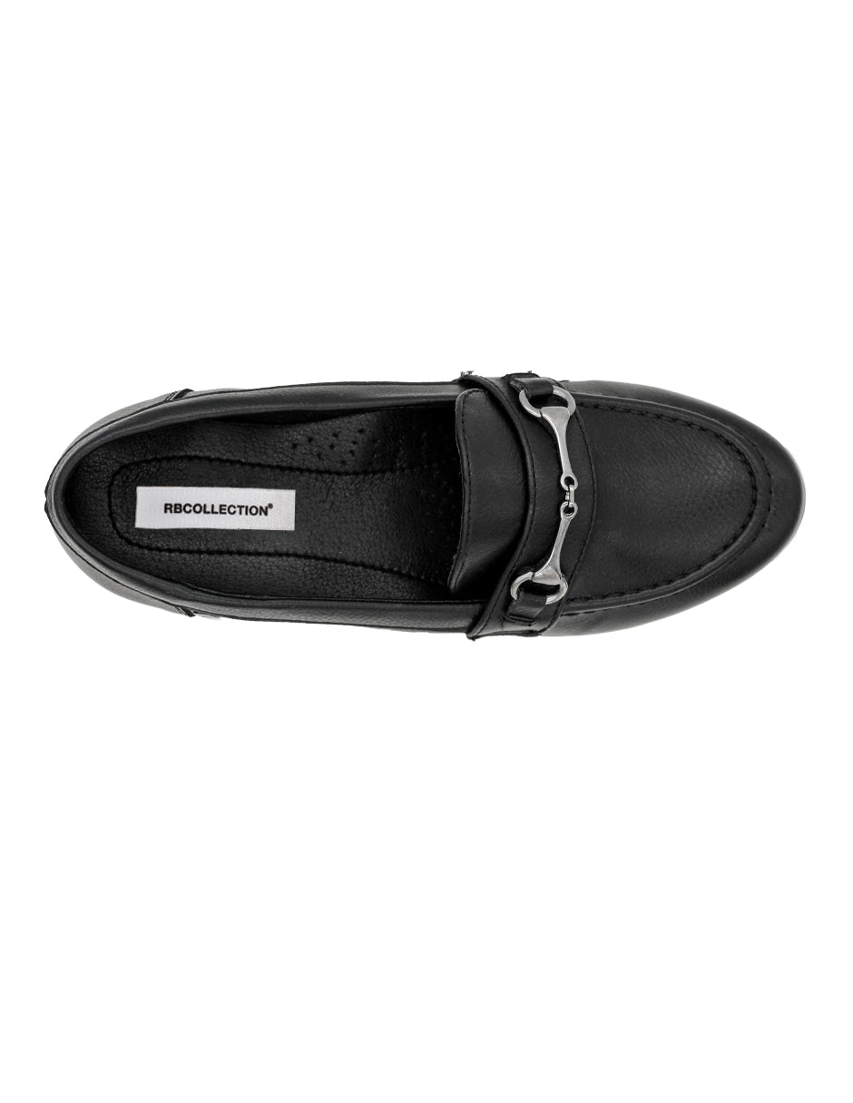 Mocasines Exterior Piel sintética Color Negro Para Mujer De RBCOLLECTION