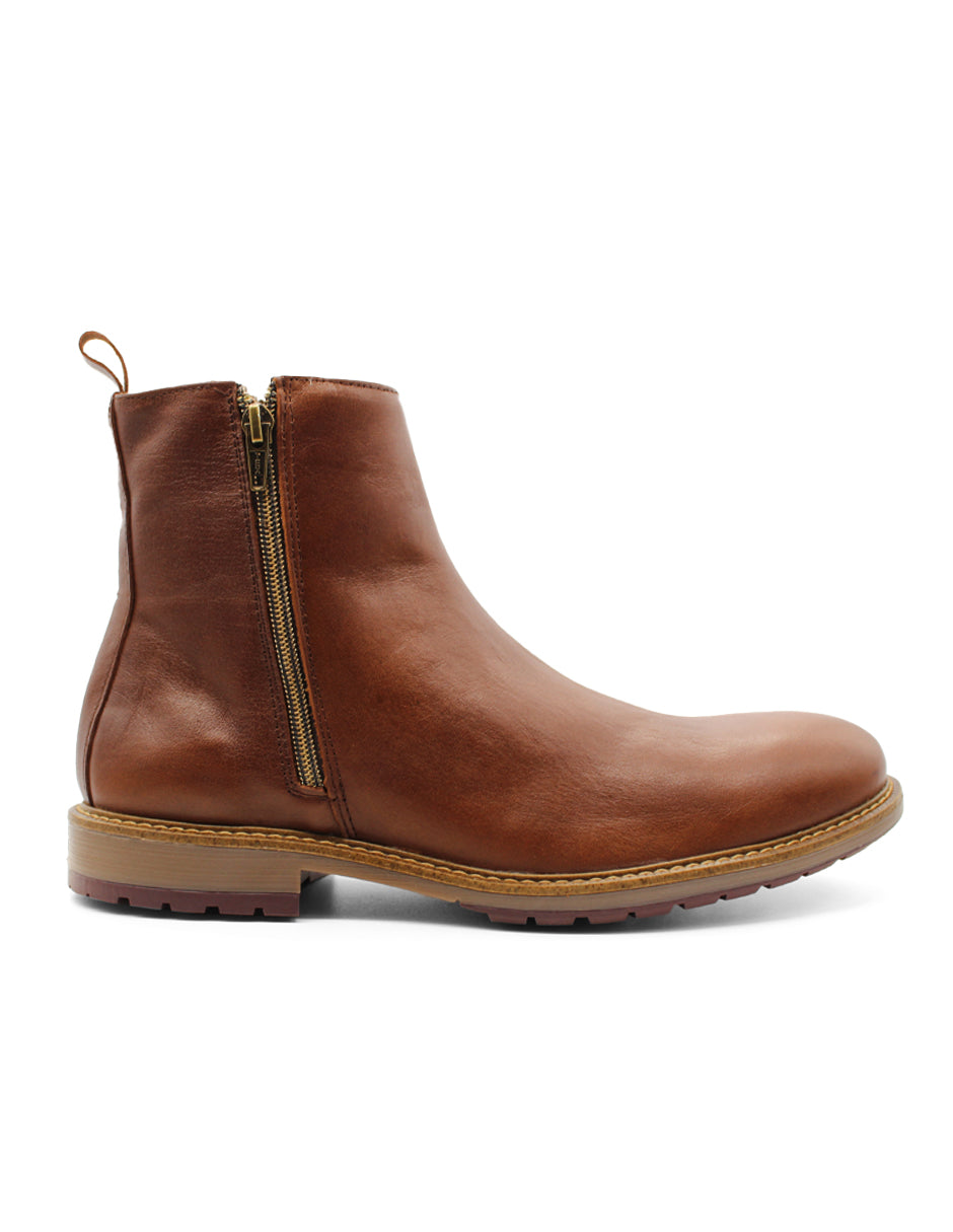 Botas Casuales Exterior Piel Color Café Para Hombre De RBCOLLECTION