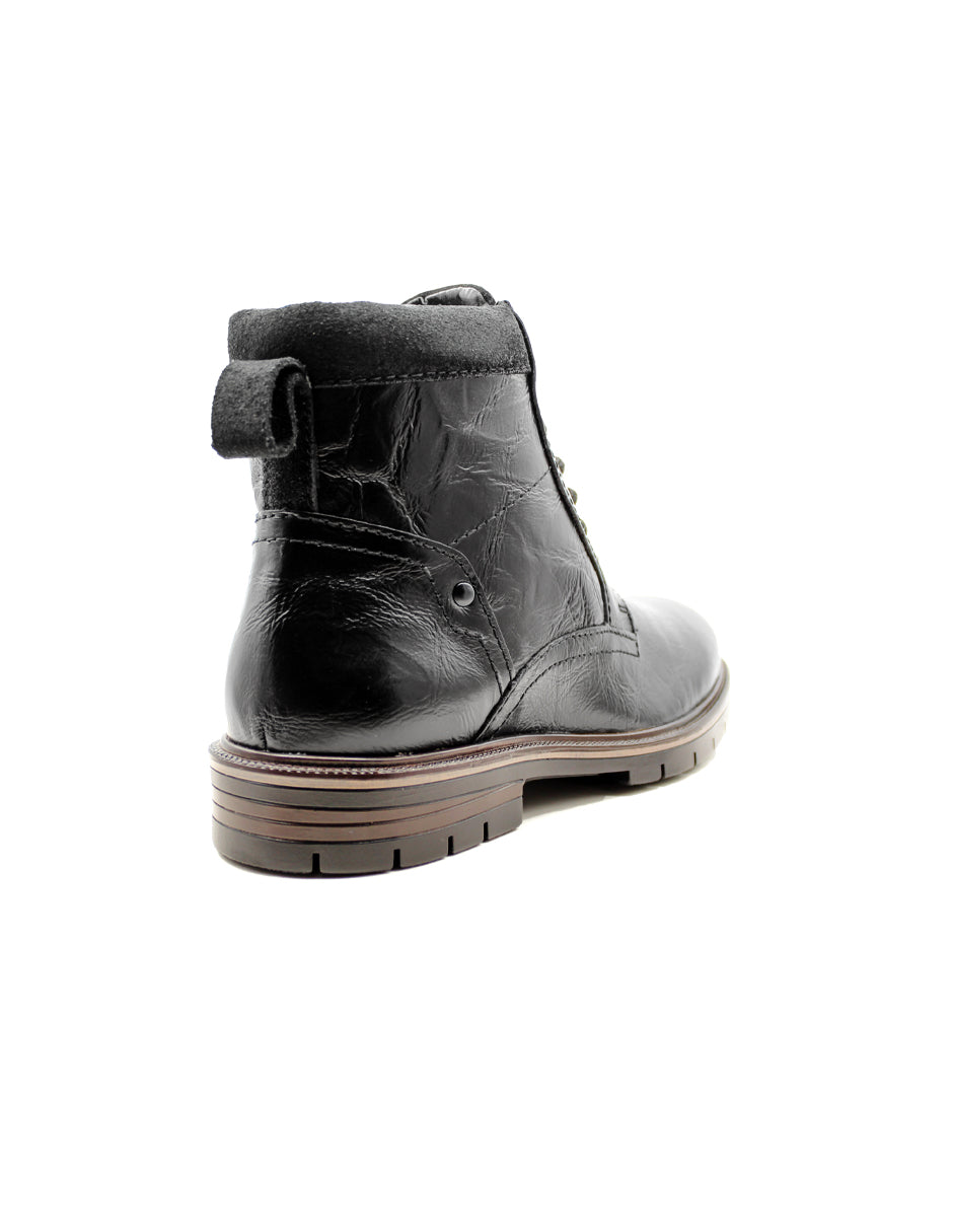 Botas Casuales Exterior Piel Color Negro Para Hombre De RBCOLLECTION