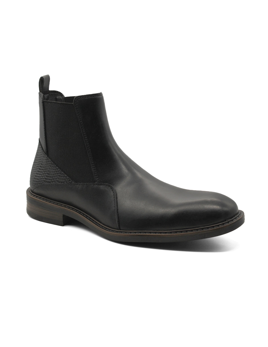 Botas Casuales Exterior Piel Color Negro Para Hombre De RBCOLLECTION