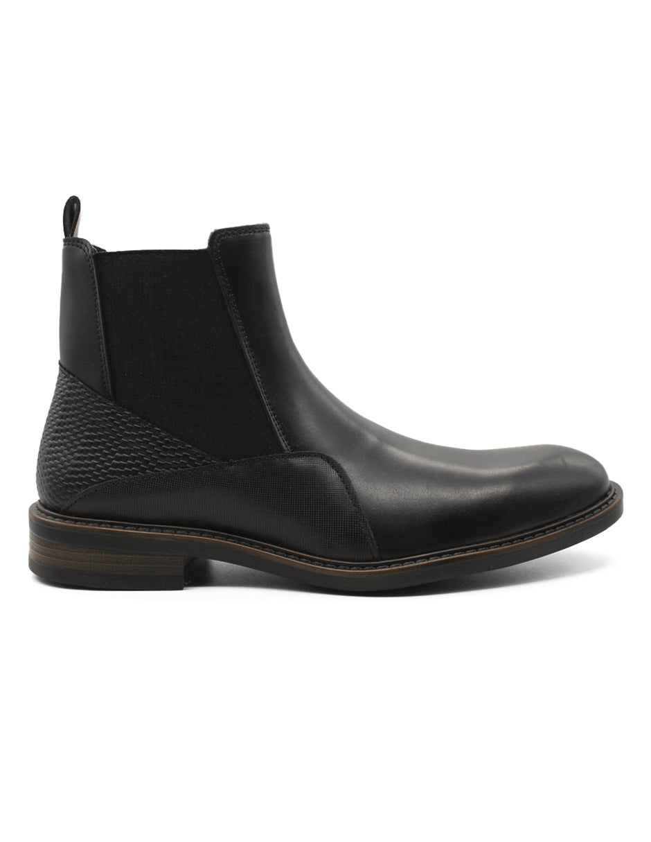 Botas Casuales Exterior Piel Color Negro Para Hombre De RBCOLLECTION