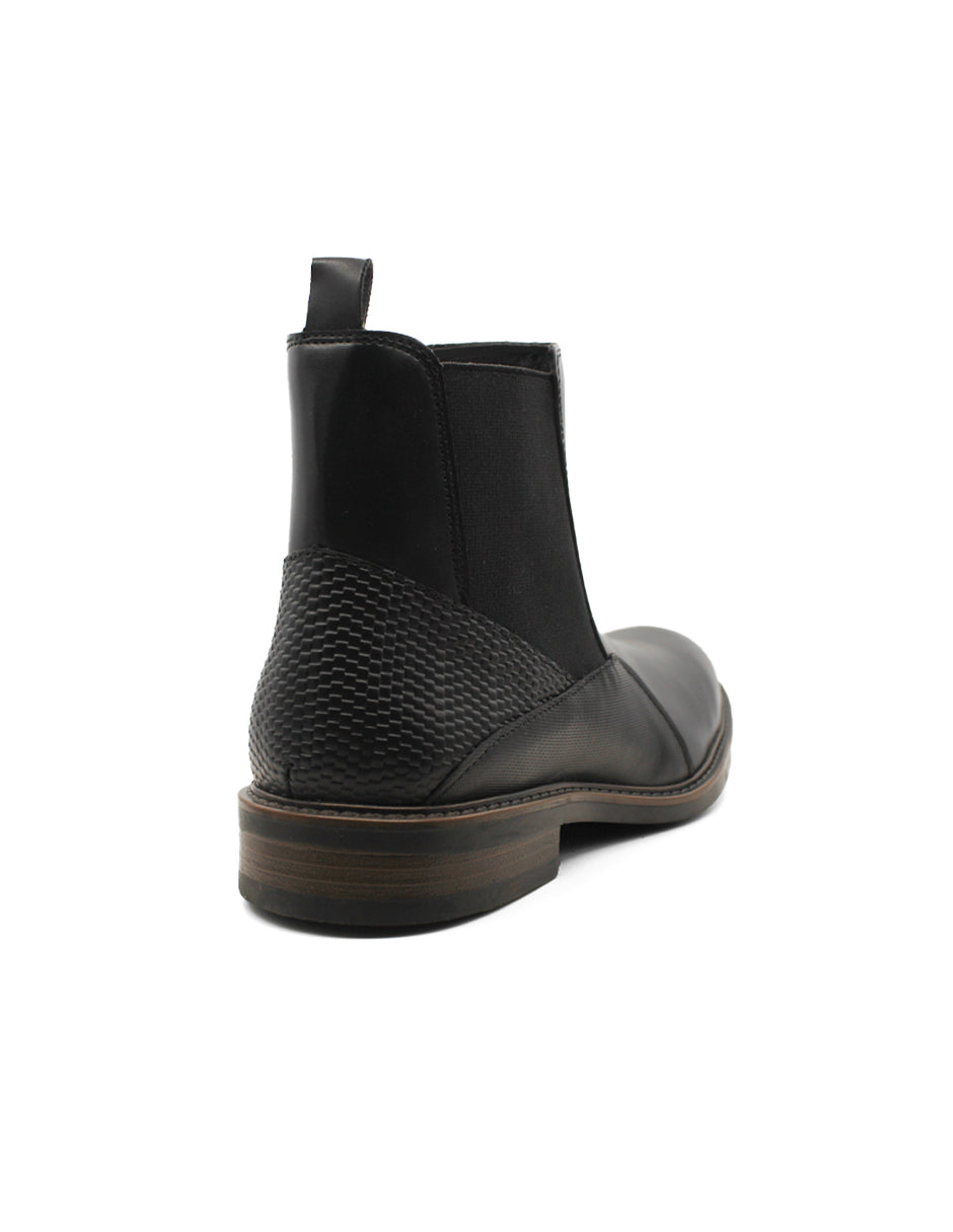 Botas Casuales Exterior Piel Color Negro Para Hombre De RBCOLLECTION