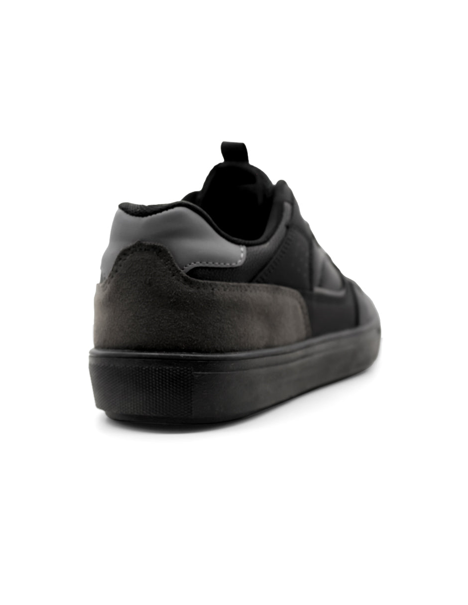 Tenis con cordones Exterior Sintético Color Negro Para Hombre De RBCOLLECTION