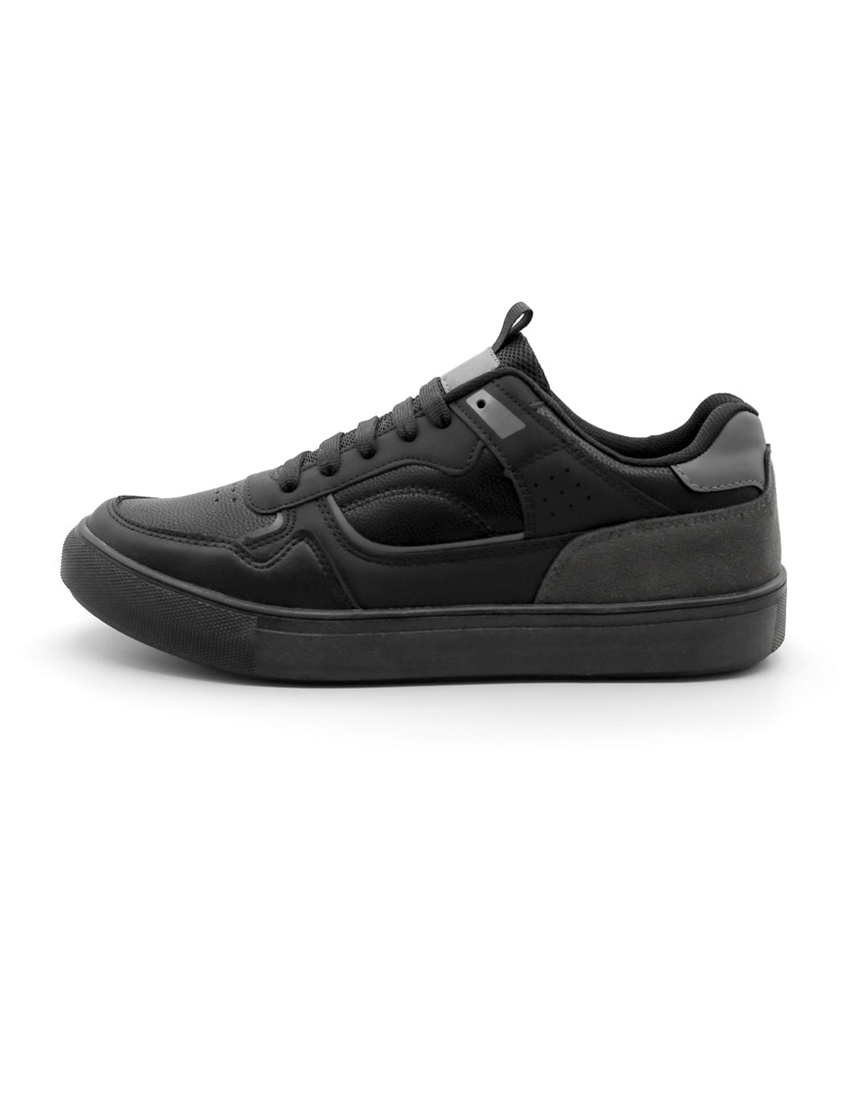 Tenis con cordones Exterior Sintético Color Negro Para Hombre De RBCOLLECTION