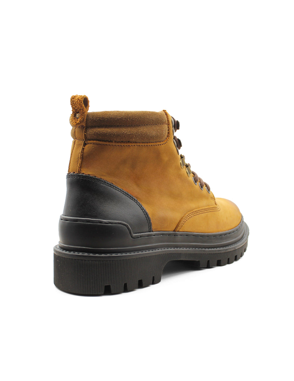 Botas Casuales Exterior Piel Color Café Para Hombre De RBCOLLECTION