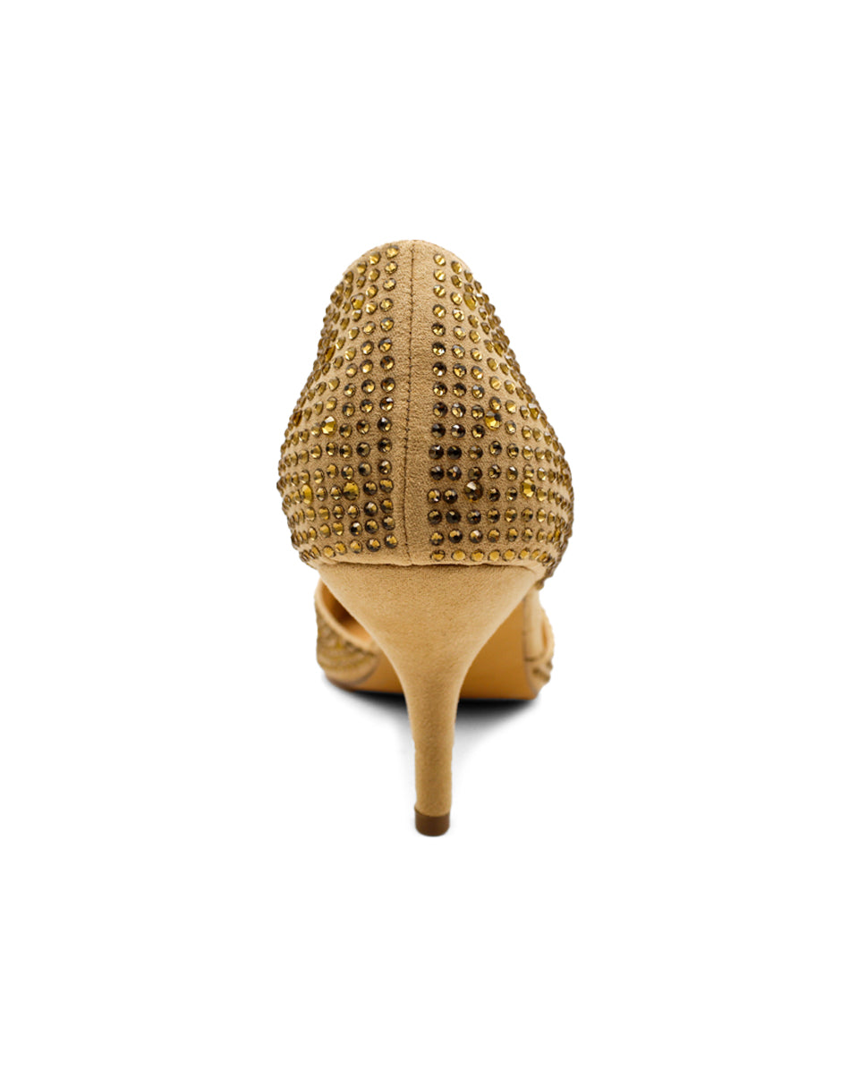 Zapatillas Exterior Textil Color Dorado Para Mujer De RBCOLLECTION