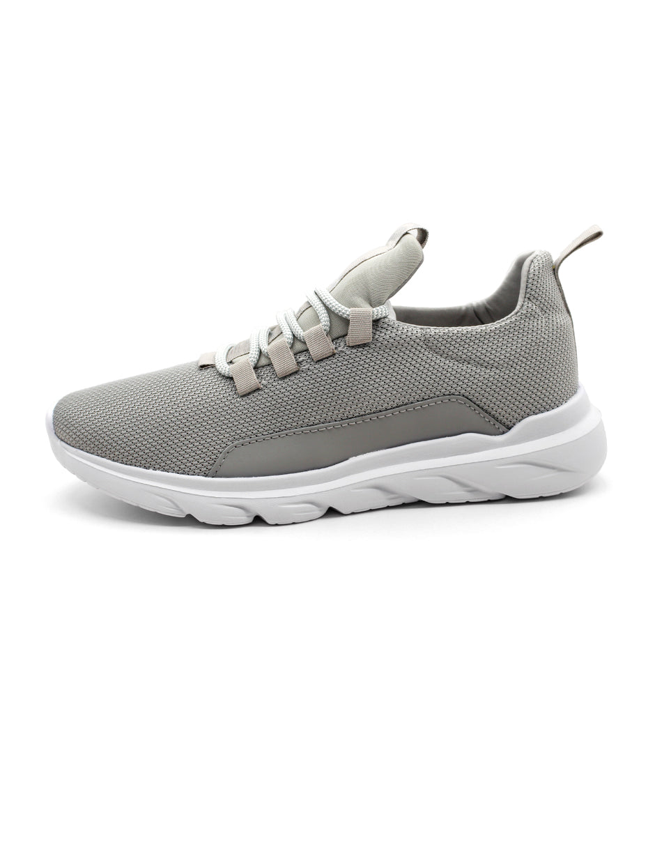 Tenis tipo deportivo Exterior Textil Color Gris Para Hombre De RBCOLLECTION