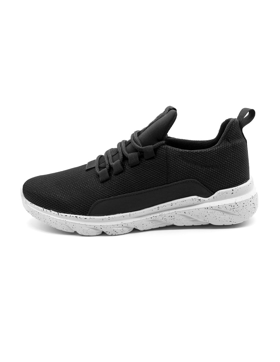 Tenis tipo deportivo Exterior Textil Color Negro Para Hombre De RBCOLLECTION