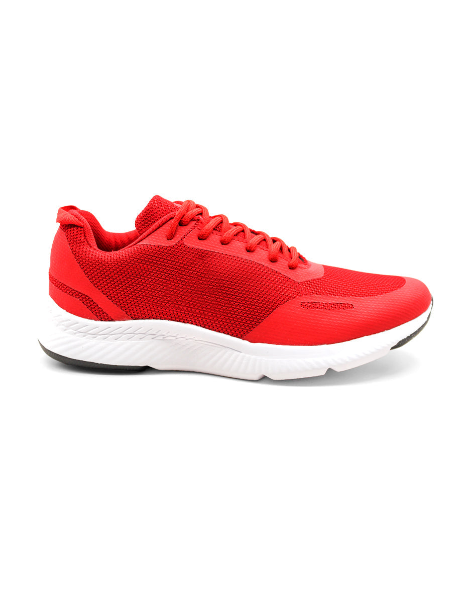 Tenis tipo deportivo Exterior Textil Color Rojo Para Hombre De RBCOLLECTION