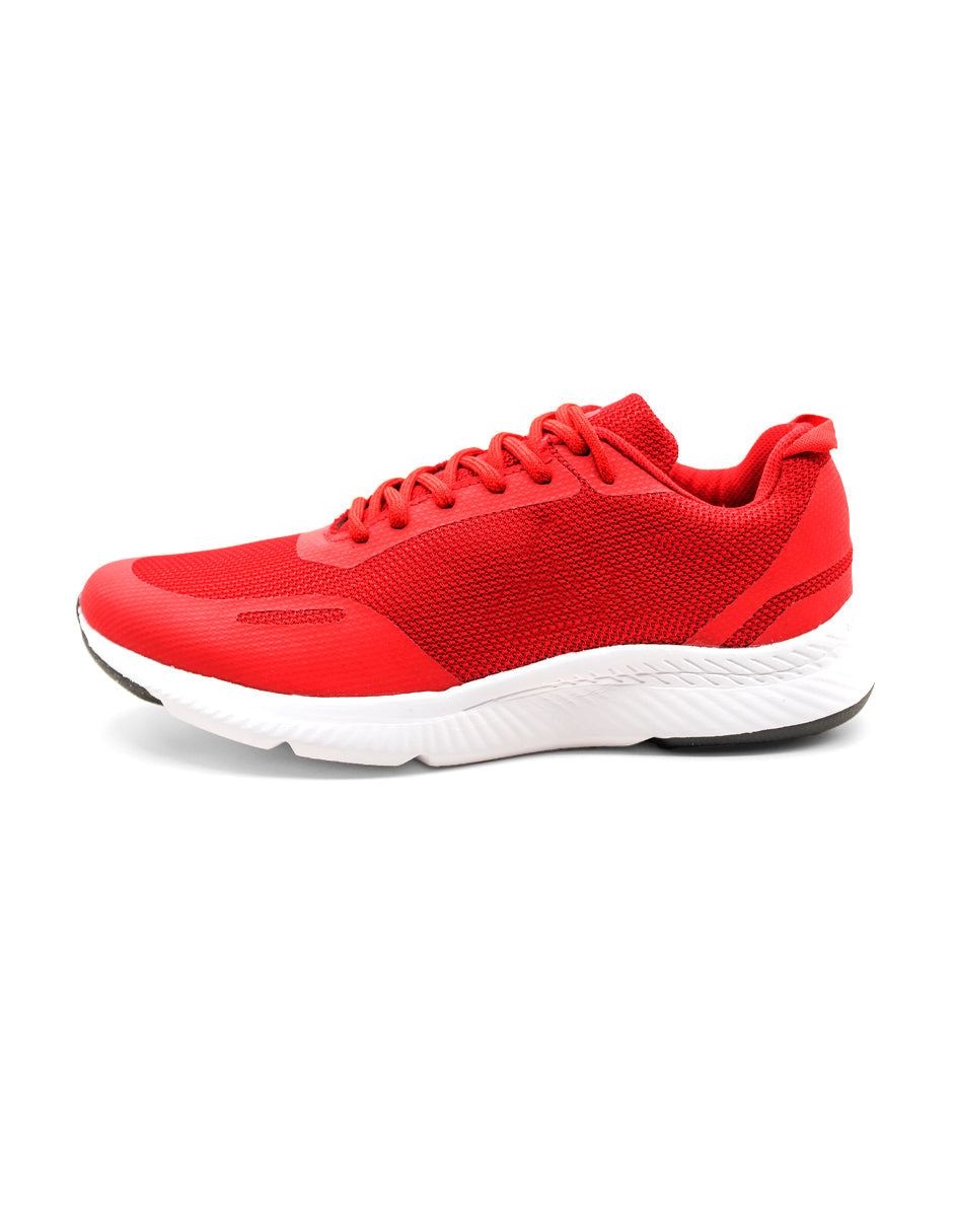 Tenis tipo deportivo Exterior Textil Color Rojo Para Hombre De RBCOLLECTION