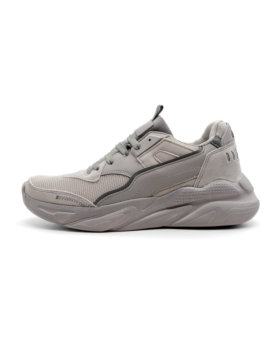 Tenis tipo deportivo Exterior Textil Color Gris Para Hombre De RBCOLLECTION