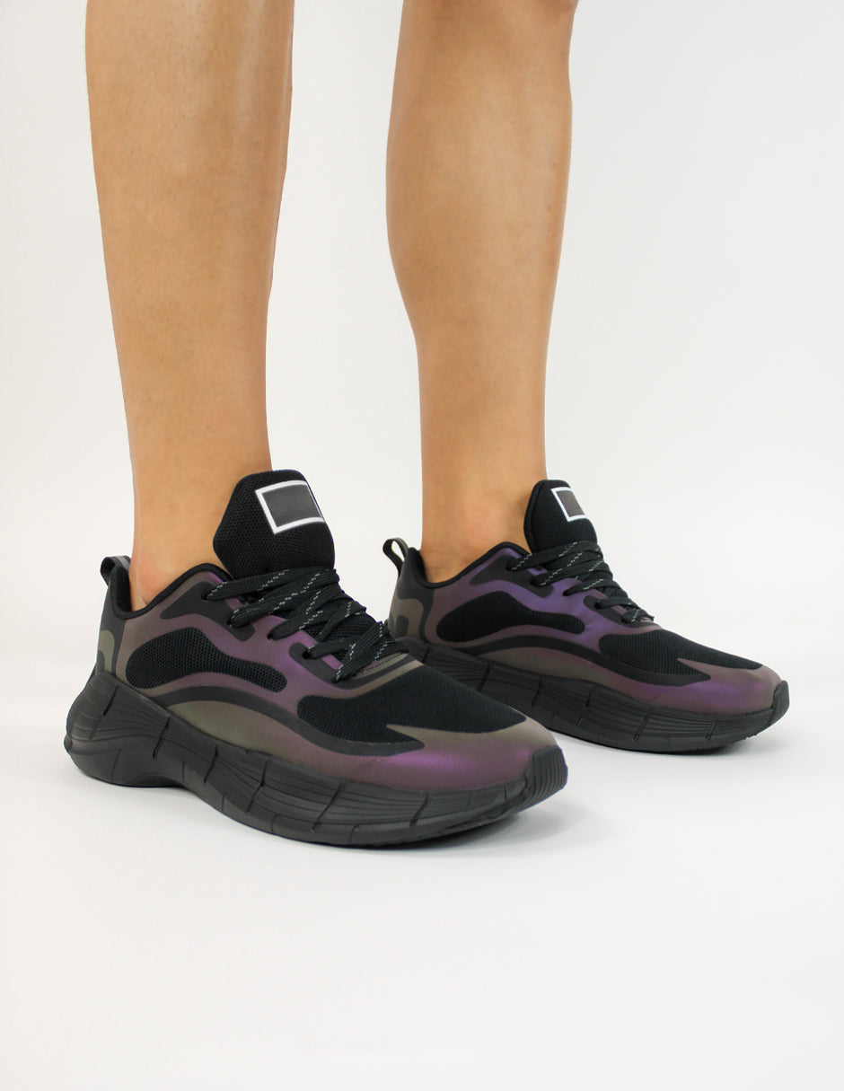 Tenis para correr y entrenamiento Exterior Doble textil de malla KRONOS l recubierto con textil plástico tornasol Color FLYKNIT Para Hombre De