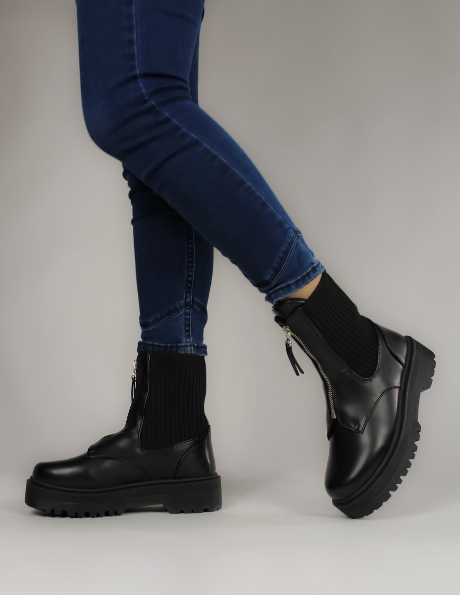 Botas casuales Exterior Piel sintética Color Negro Para Mujer De RBCOLLECTION