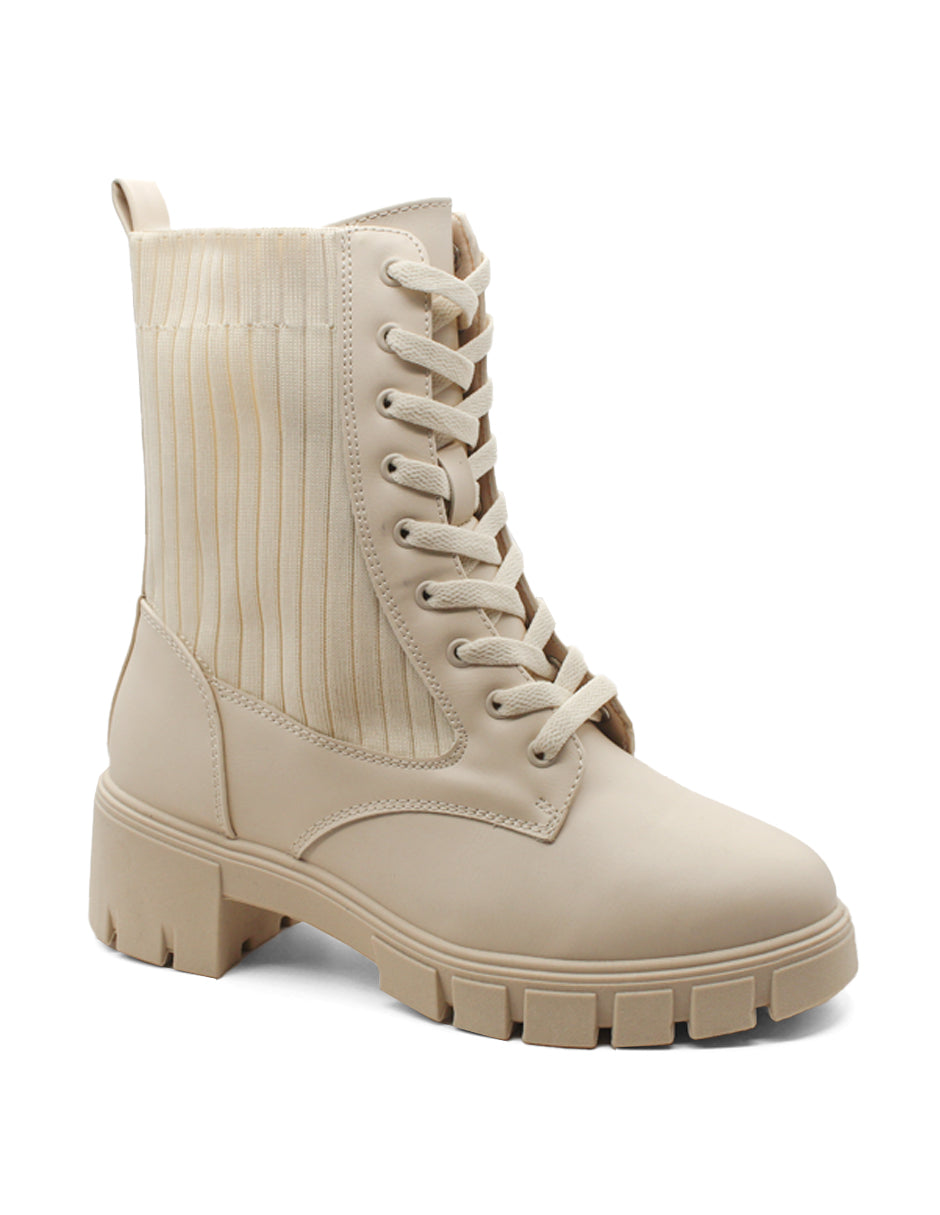 Botas casuales Exterior Textil Color Beige Para Mujer De RBCOLLECTION