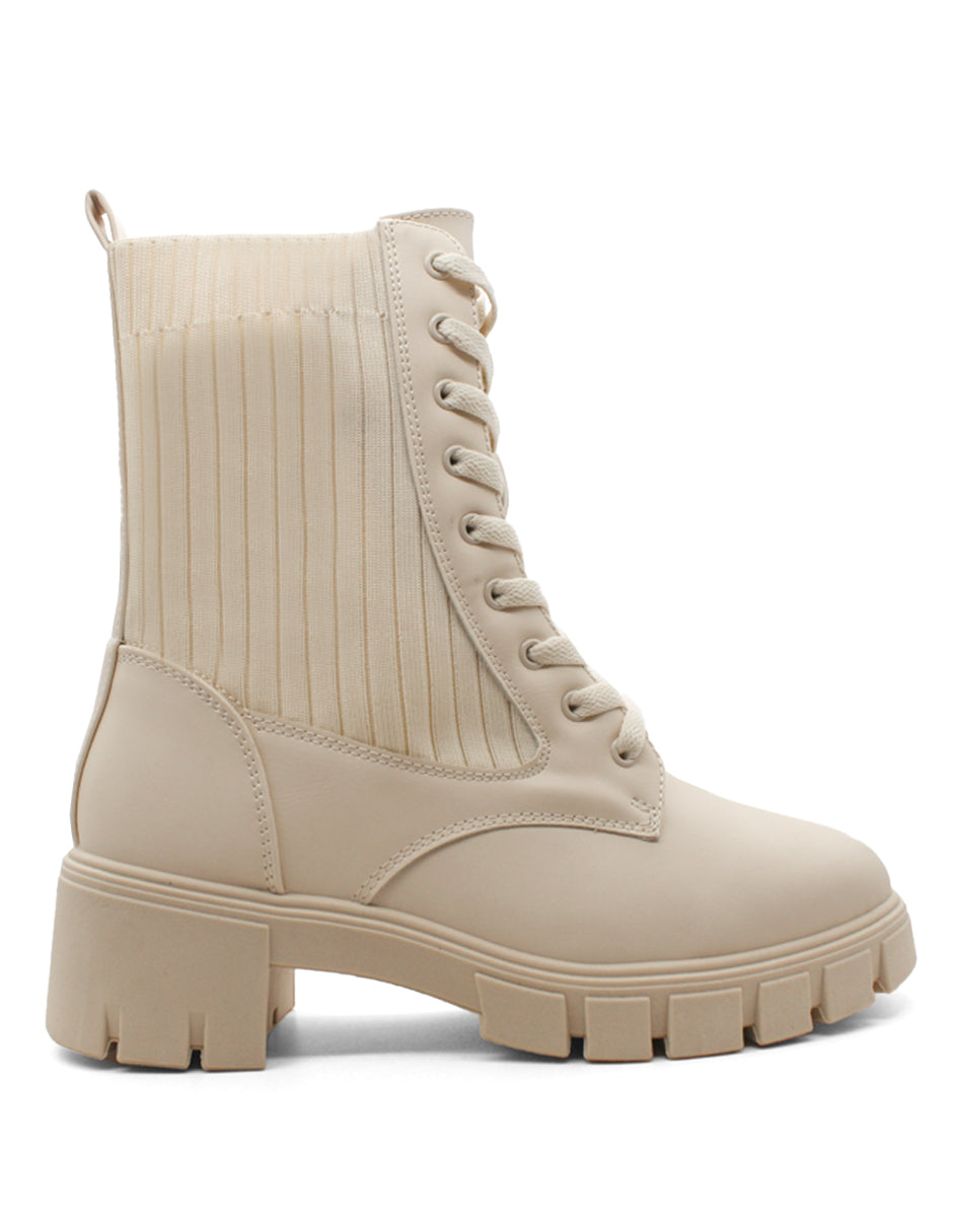 Botas casuales Exterior Textil Color Beige Para Mujer De RBCOLLECTION