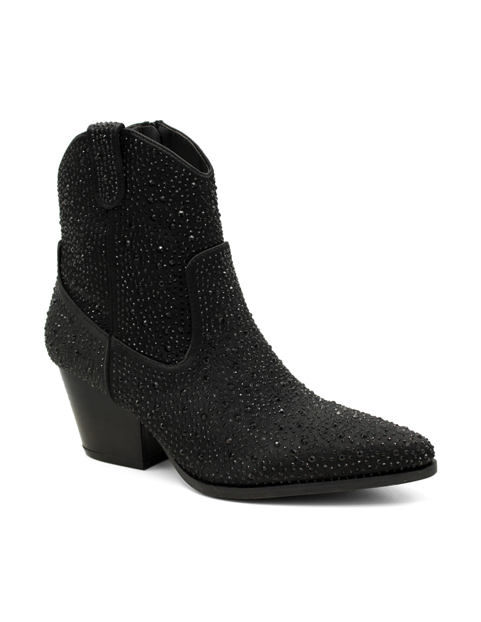 Botas tipo western Exterior Textil Color Negro Para Mujer De RBCOLLECTION