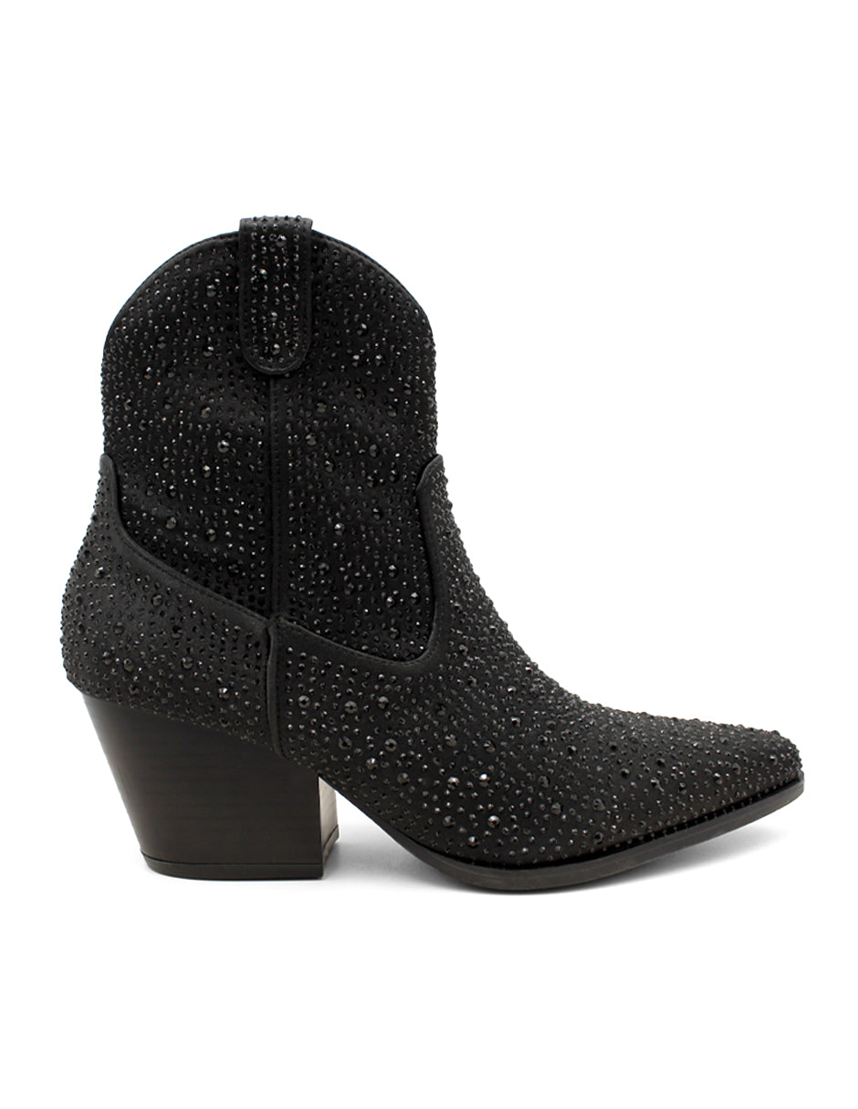 Botas tipo western Exterior Textil Color Negro Para Mujer De RBCOLLECTION