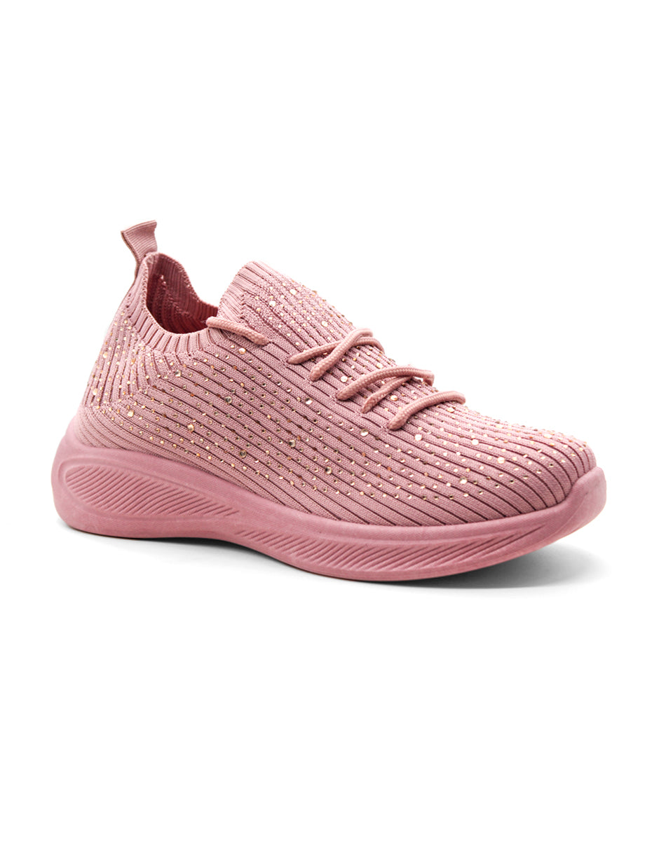 Tenis tipo deportivo Exterior Textil Color Rosa Para Mujer De RBCOLLECTION