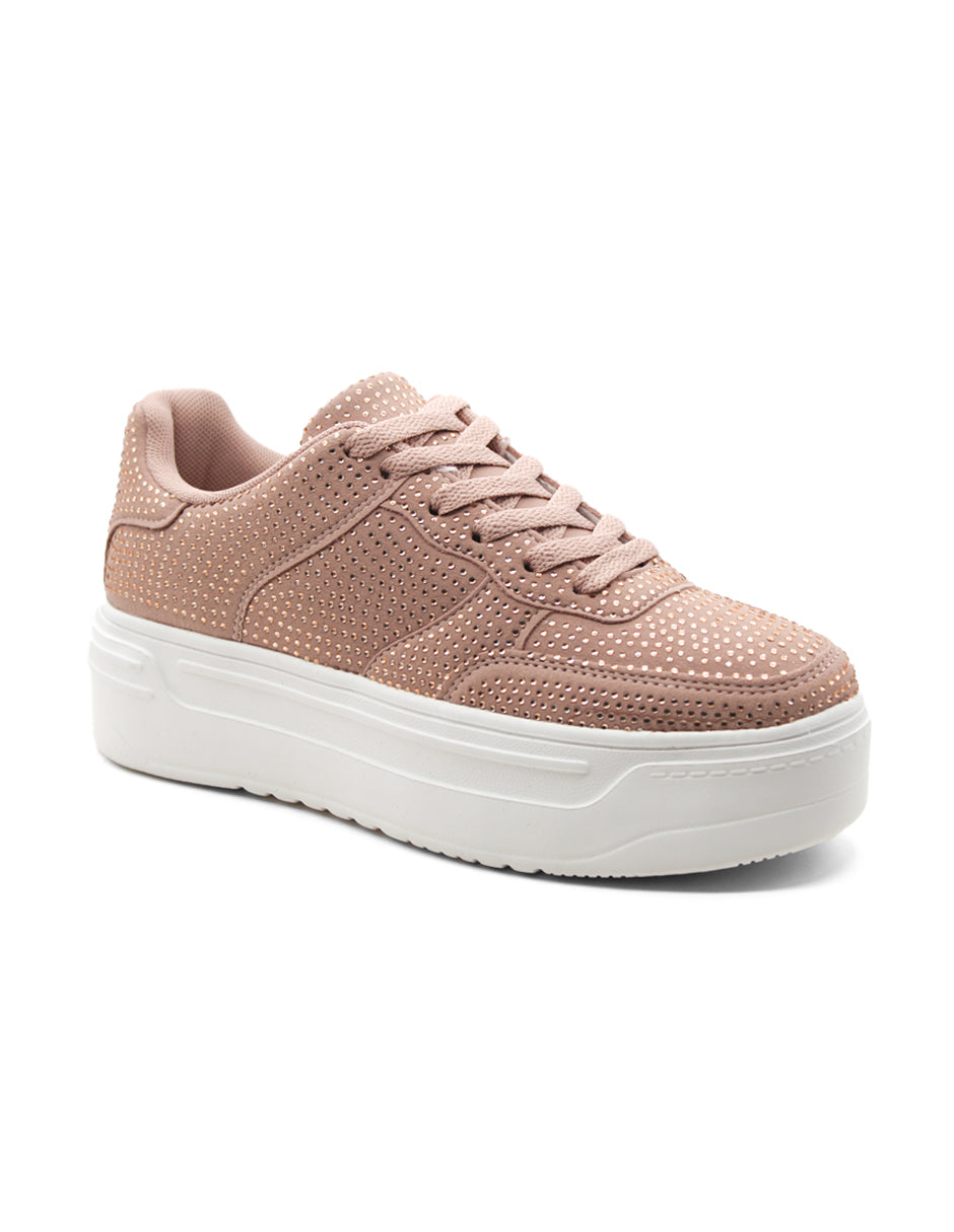 Tenis tipo deportivo Exterior Textil Color Rosa Para Mujer De RBCOLLECTION