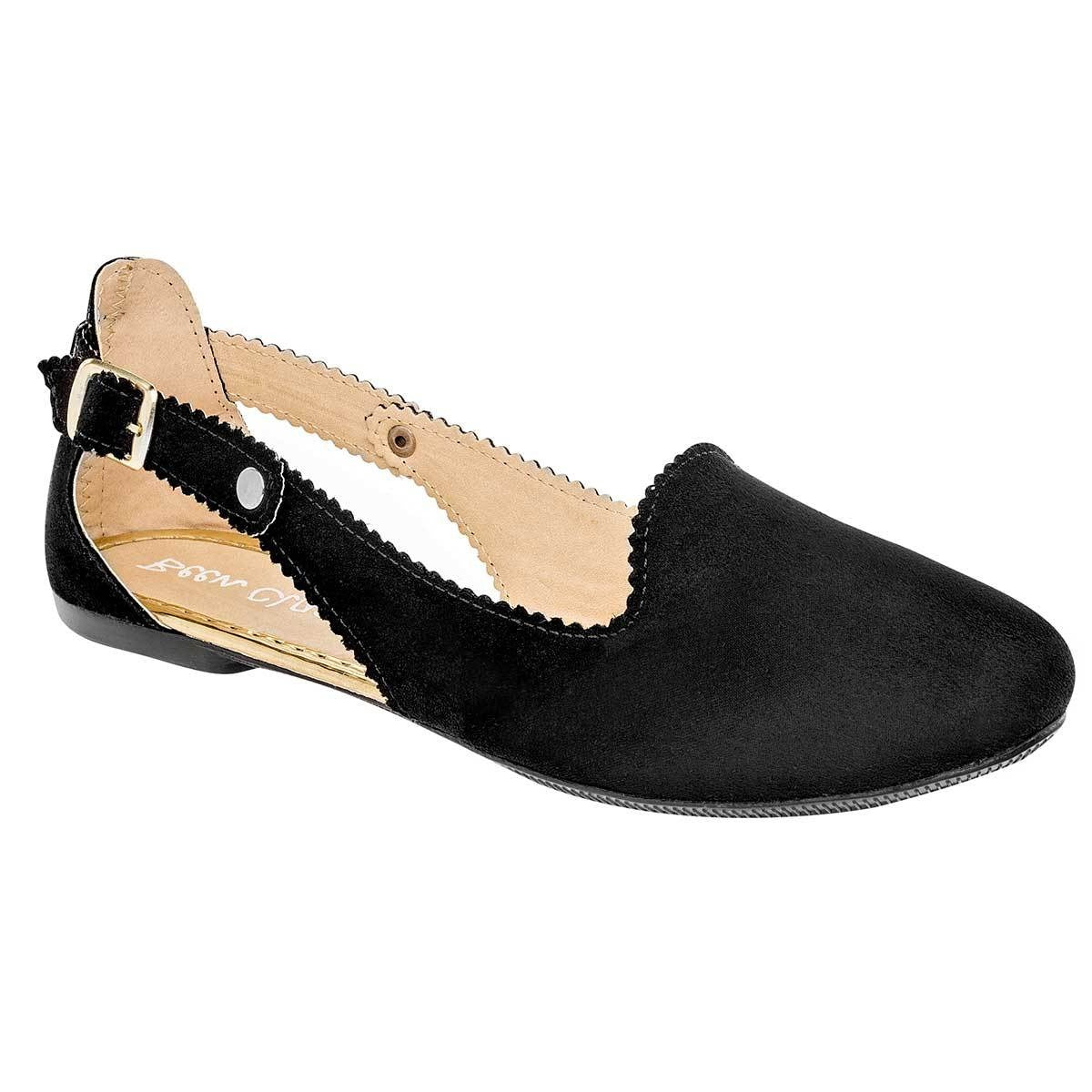 Flats puntales Exterior Textil Color Negro de Been Class