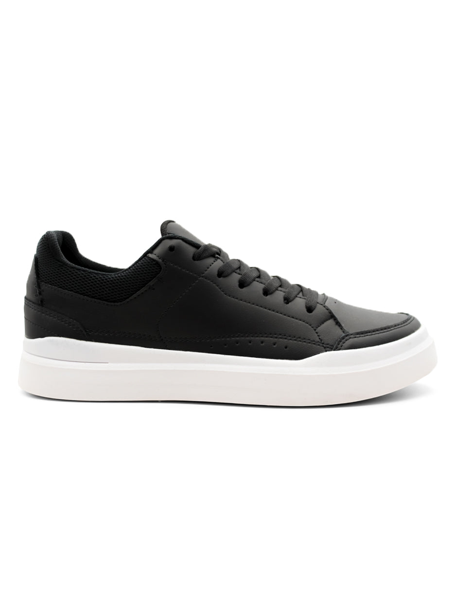 Tenis con cordones Exterior Sintético Color Negro Para Hombre De RBCOLLECTION