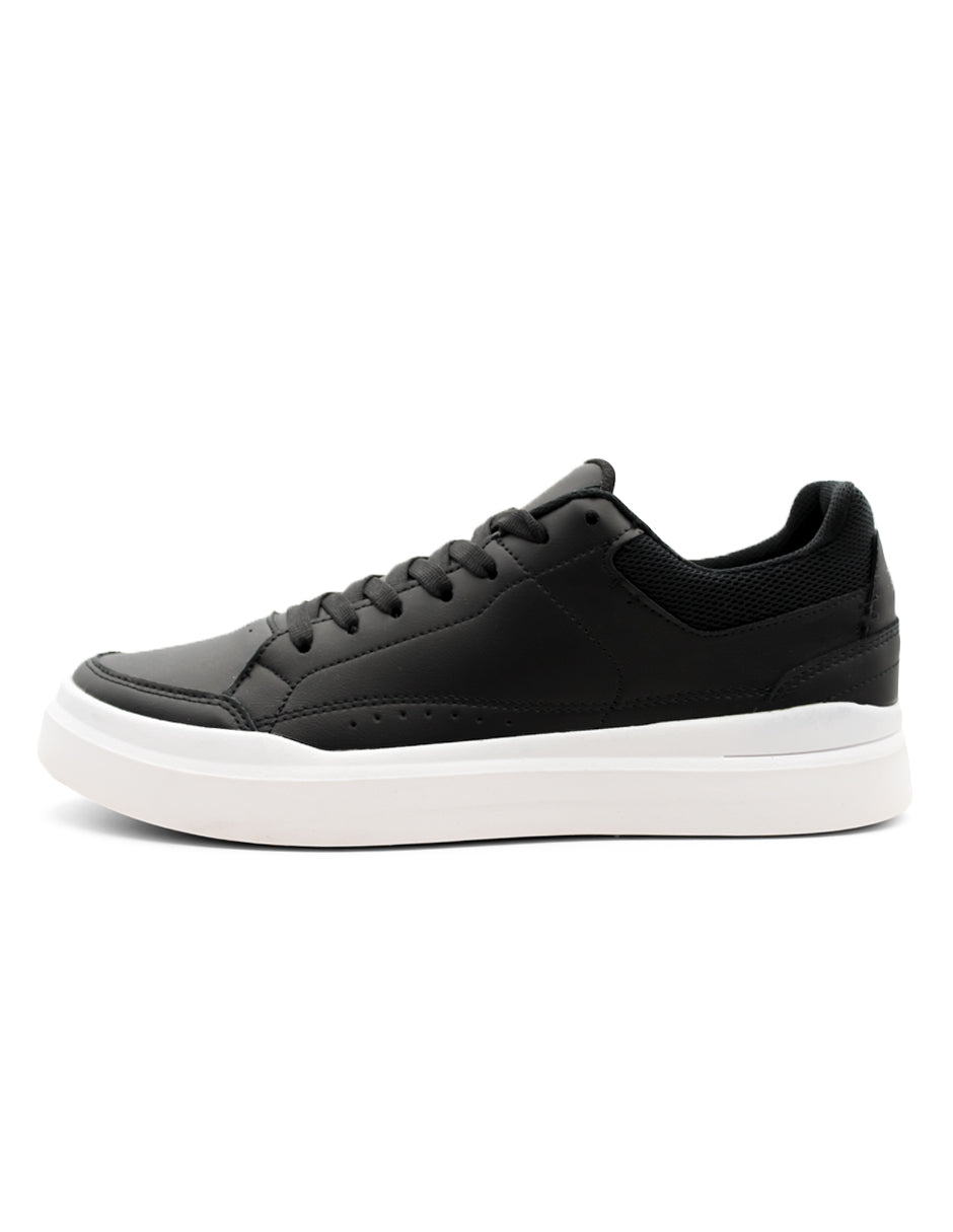 Tenis con cordones Exterior Sintético Color Negro Para Hombre De RBCOLLECTION