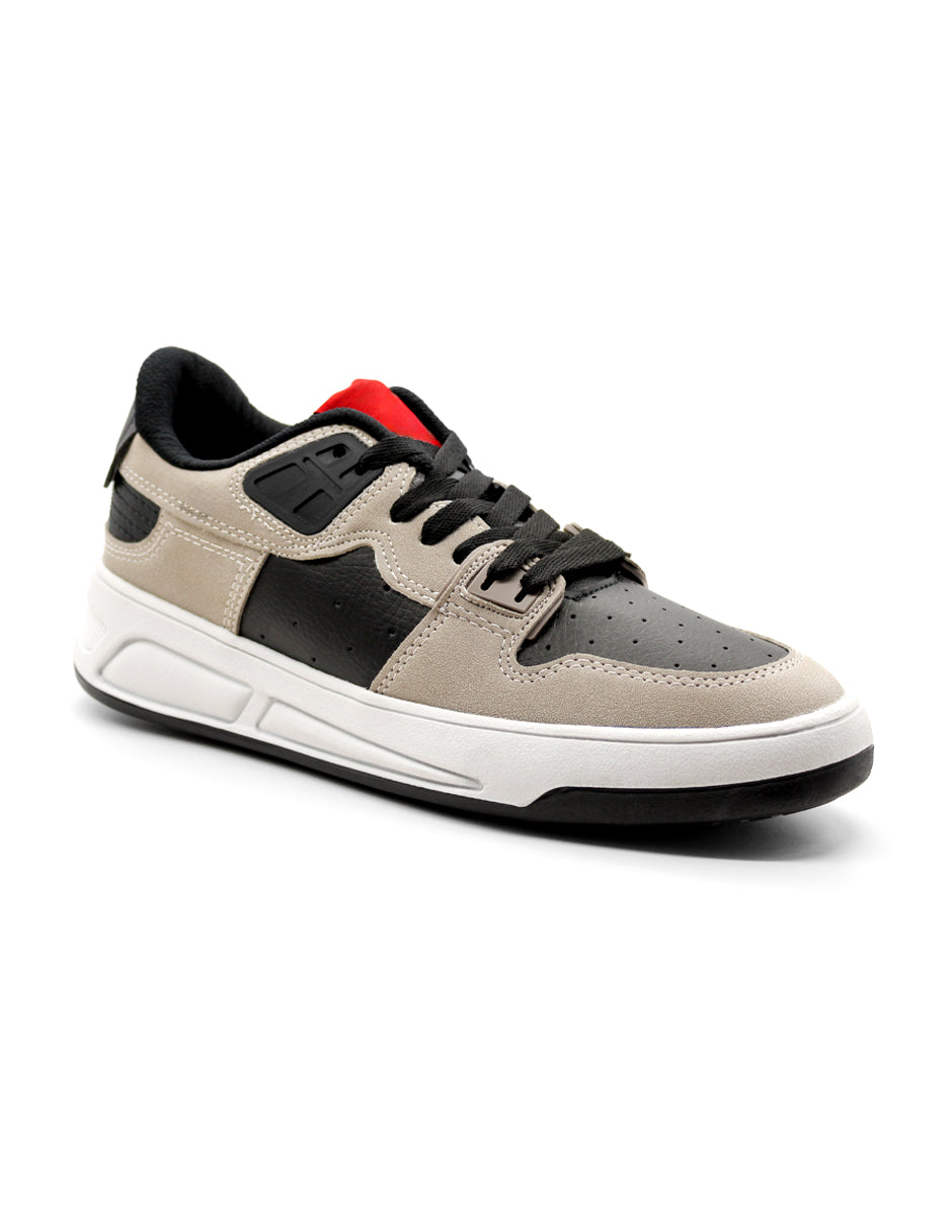 Tenis tipo deportivo Exterior Sintético Color Negro Para Hombre De RBCOLLECTION