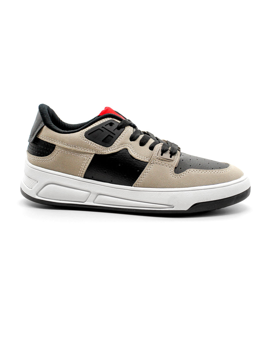 Tenis tipo deportivo Exterior Sintético Color Negro Para Hombre De RBCOLLECTION