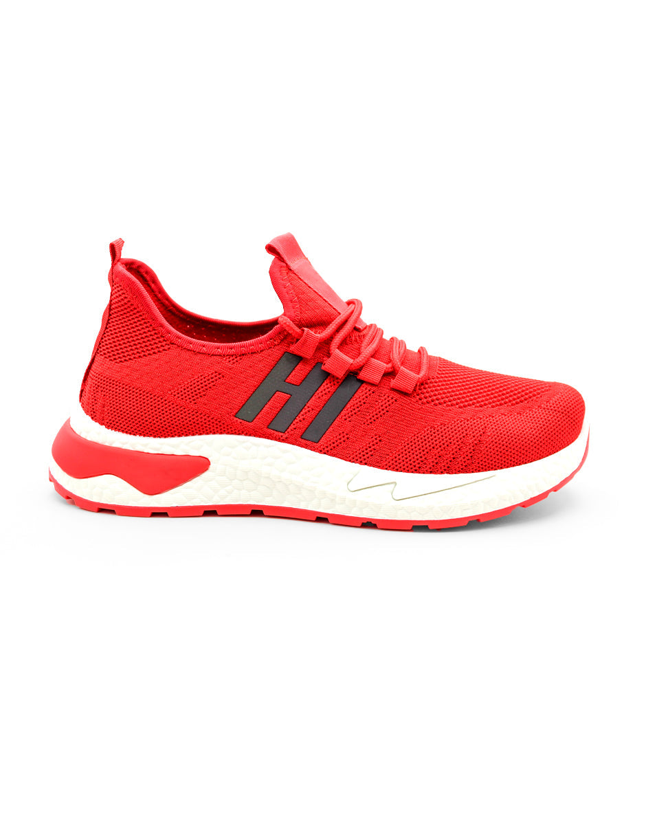 Tenis tipo deportivo Exterior Textil Color Rojo Para Hombre De RBCOLLECTION